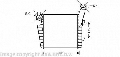AVA QUALITY COOLING vw4263 -  Интеркулер